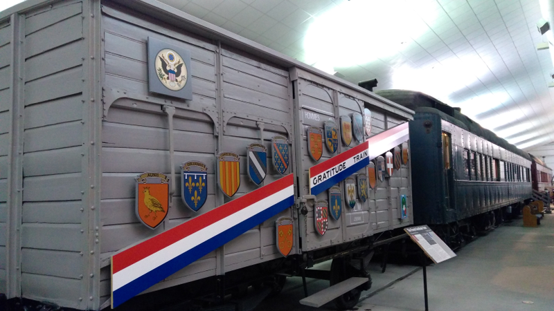 One of the Merci Trains sent by the French as a thank you after WW2. Look these up, it’s a great story.